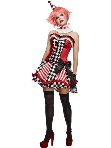 Fever Deluxe Clown Cutie Costume, with Corset
