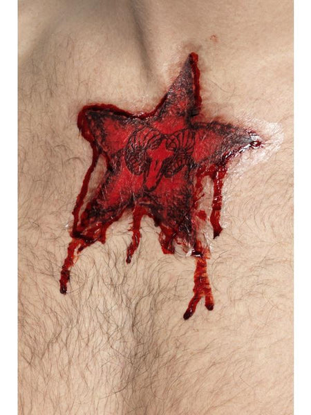 Occult Rams Head Star Tattoo Transfer