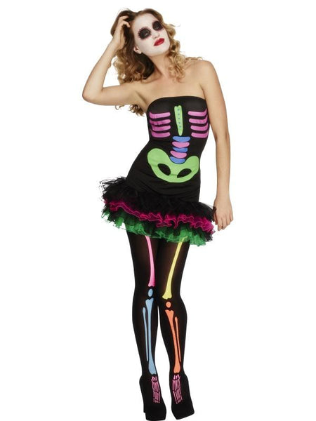 Fever Neon Skeleton Costume