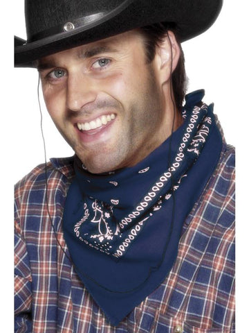 Cowboy Bandana, Blue, Western Design
