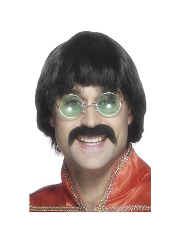 70s Mersey Wig & Tash