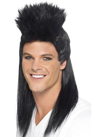 80s Rocker Mullet Wig, Long