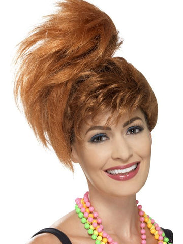 80s Side Ponytail Wig with Fringe