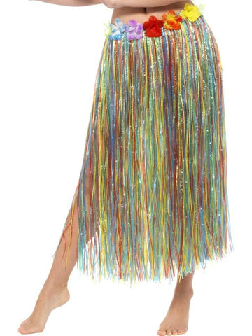 Hawaiian Hula Skirt with Flowers
