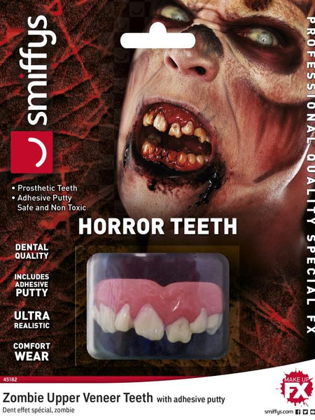 Horror Teeth, Zombie, with Upper Veneer Teeth