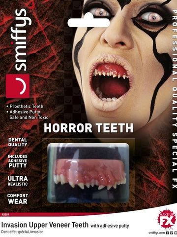 Horror Teeth, Invasion, with Upper Veneer Teeth