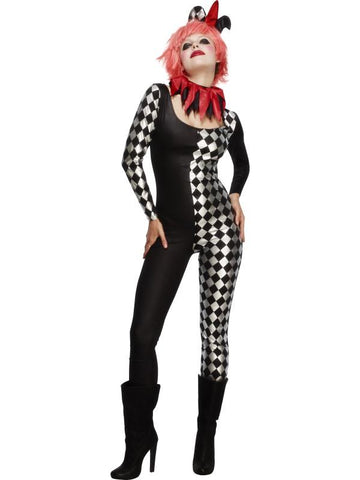 Fever Harlequin Jester Costume