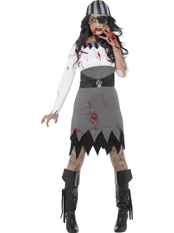 Zombie Pirate Lady Costume