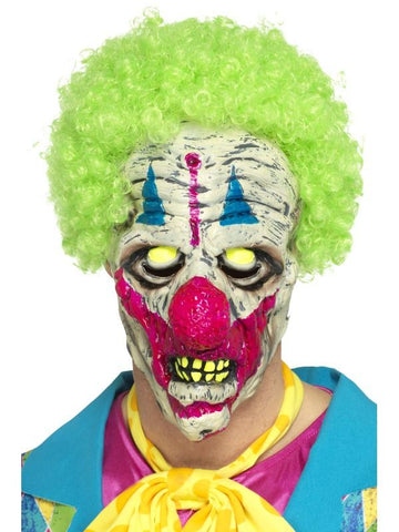 UV Black Light Clown Mask