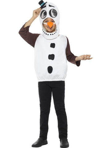 Snowman Costume, with Tabard, Carrot Nose