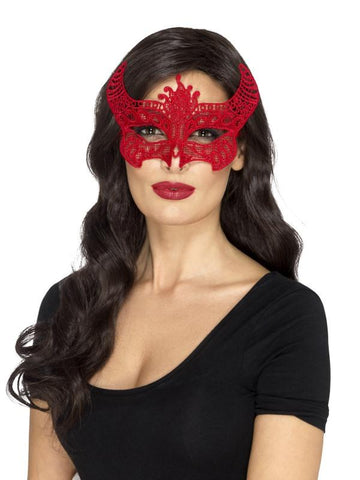 Lace Filigree Devil Mask